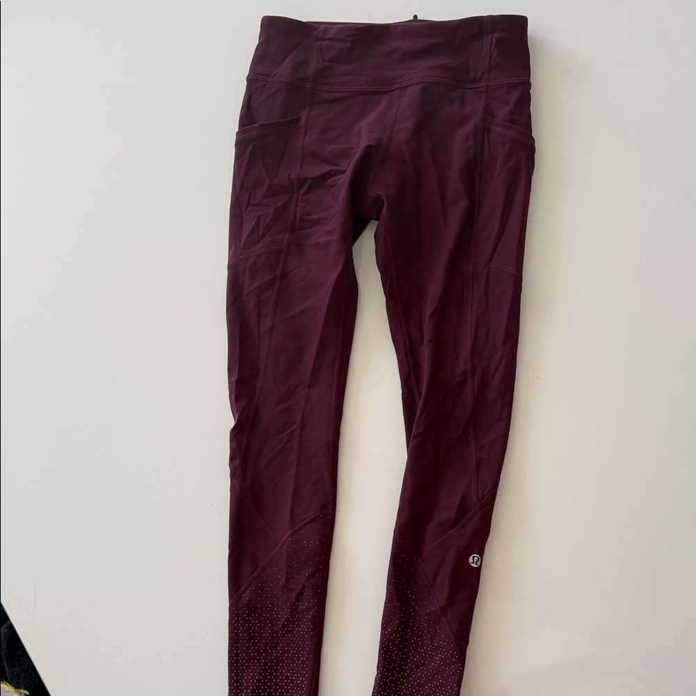 lululemon athletica Burgundy Leggings